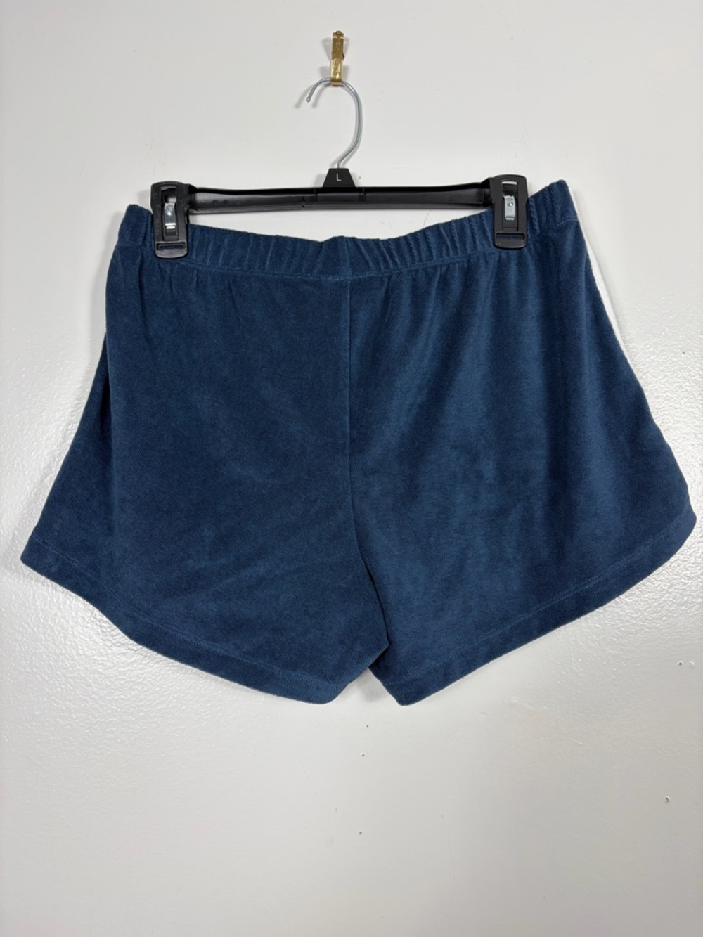 Atlantic Pacific x LAKE Pima cotton Clara terry cloth shorts w/stripe - Picture 3 of 4